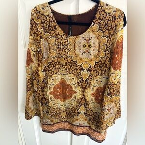 Olivaceous Bohemian Dress Sz M